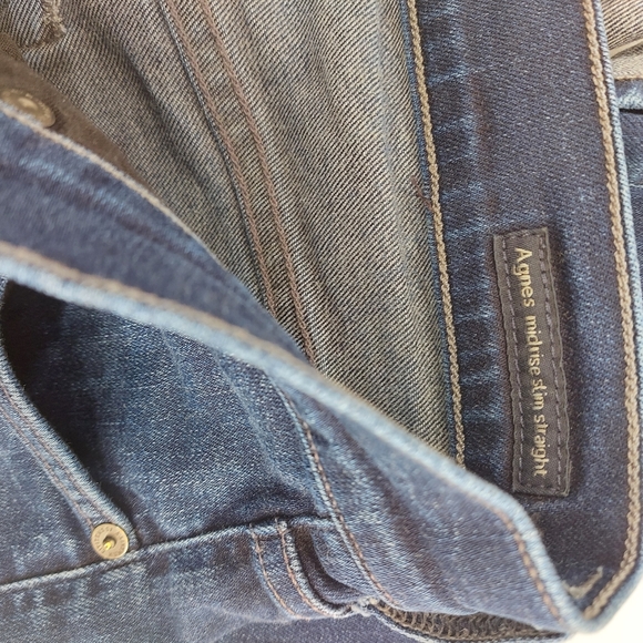 Citizens of Humanity Agnes Mid Rise Slim Straight in Midnight Blue - Picture 7 of 9